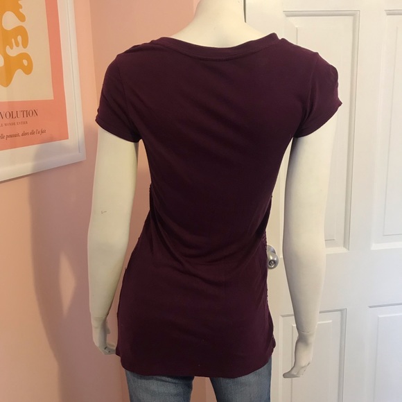 Purple sequins top - Picture 3 of 4